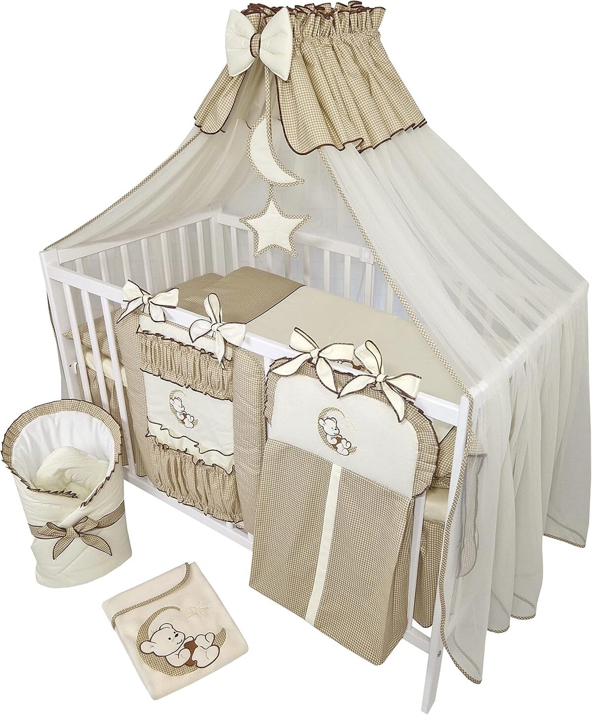 Test Bello24 : lit bébé en bois massif Happy Leo, set complet avec matelas inclus