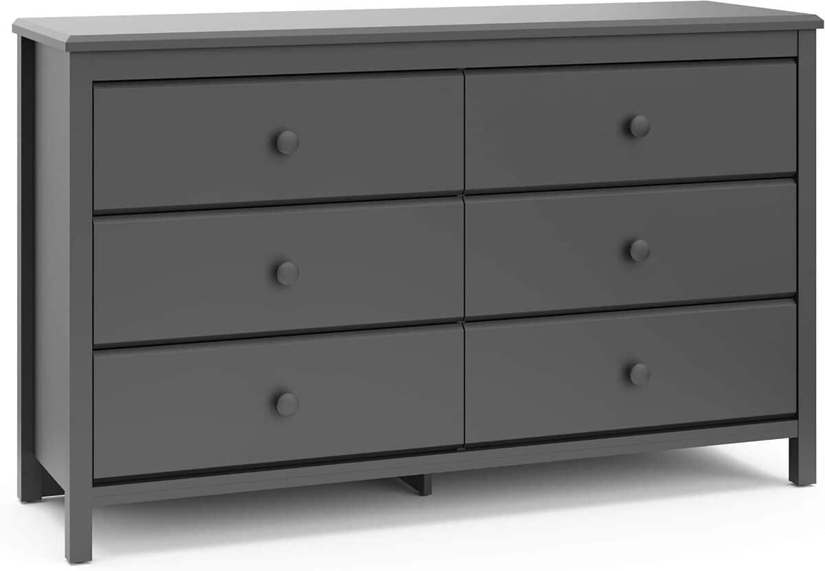 Test de la commode StorkCraft Alpine 6 tiroirs : élégance en gris