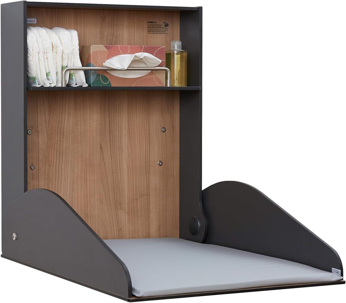 Test KEMMLIT Delicias Timkid kawa : table à langer murale pliable élégante