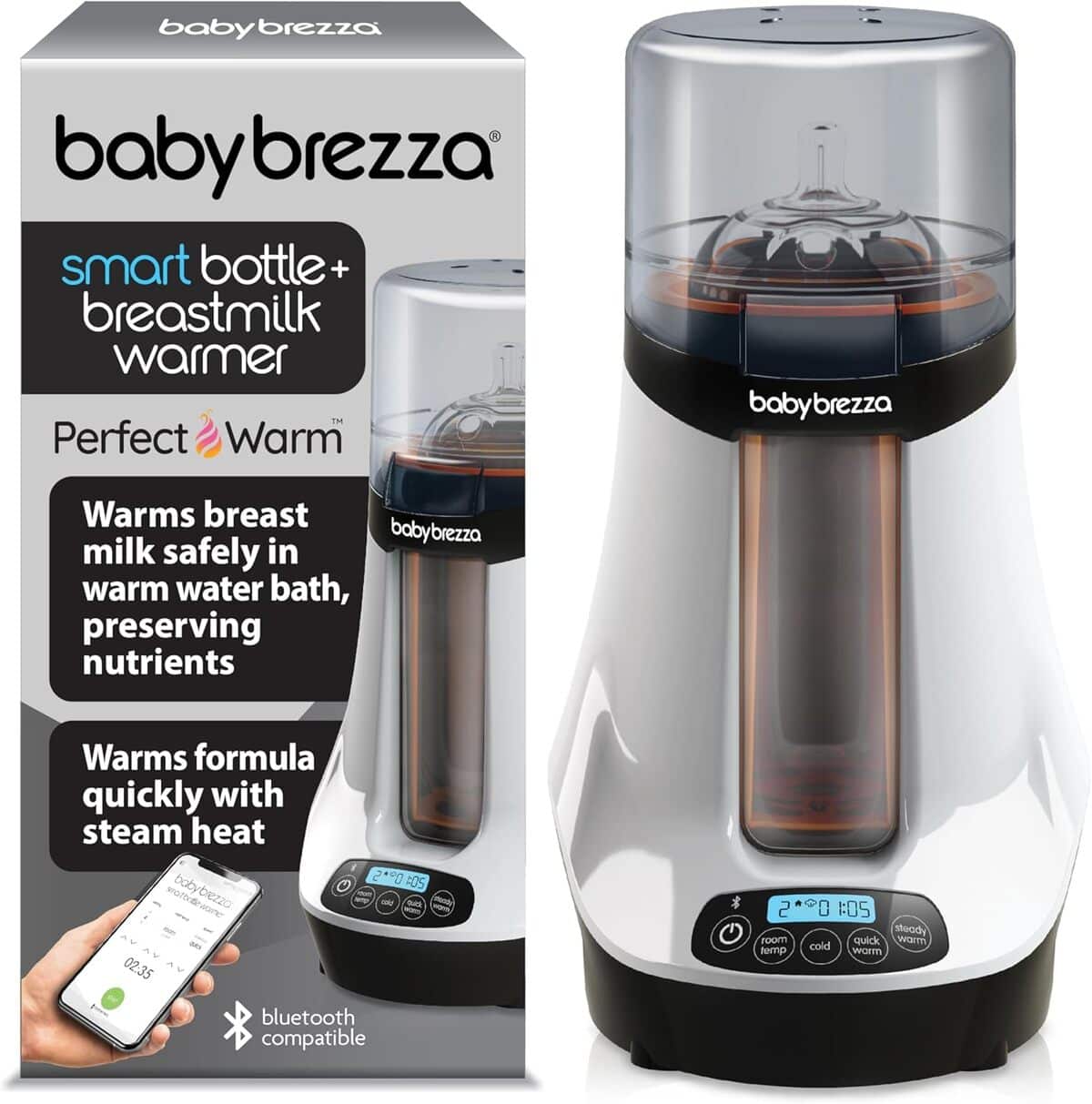 Test du chauffe-biberon Bluetooth Baby Brezza Safe & Smart