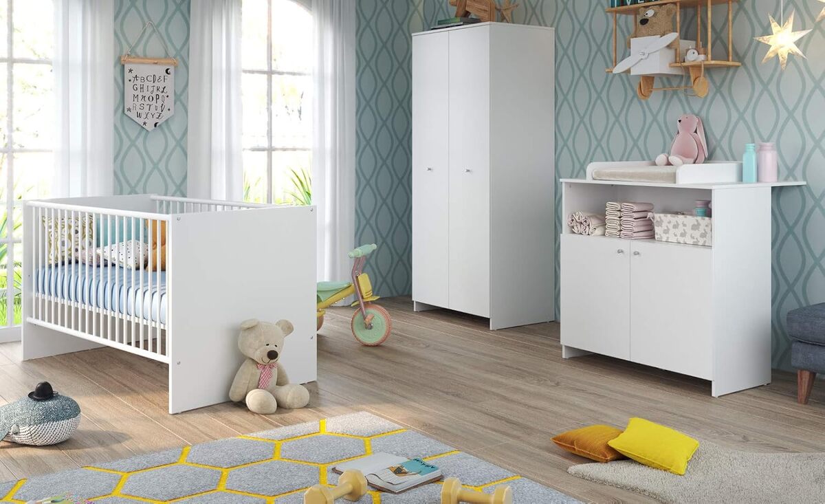 Test de la chambre bébé NIKO : lit, commode et armoire blancs