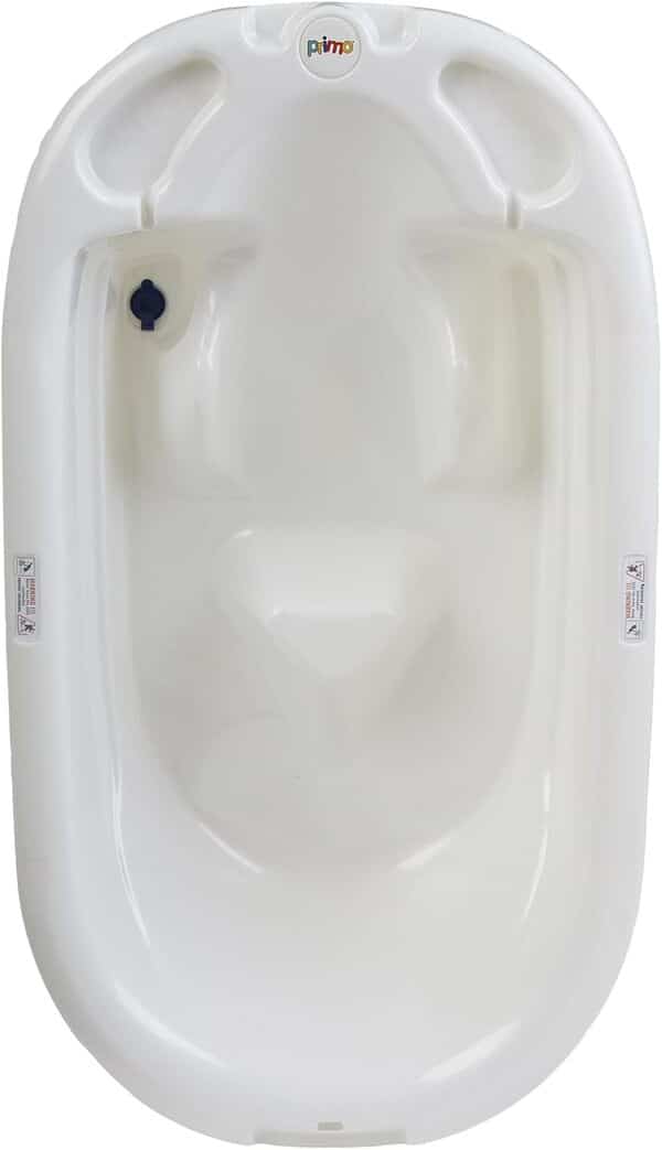 EuroBath Baignoire pour bébé en 2 étapes, blanc – grand, essentiels pour bébé durable, baignoire pour bébé, essentiels pour nouveau-né, baignoire pour bébé et produits de soins pour bébé pour liste