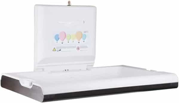 Calella pliable en/table à langer à table à langer murale, certifié TÜV pour table à langer en acier inoxydable