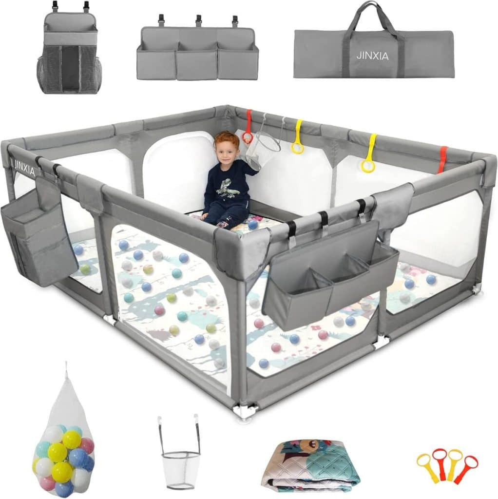 Test du parc bébé XXL Jinxia : espace modulable et sécurisé pour vos tout-petits