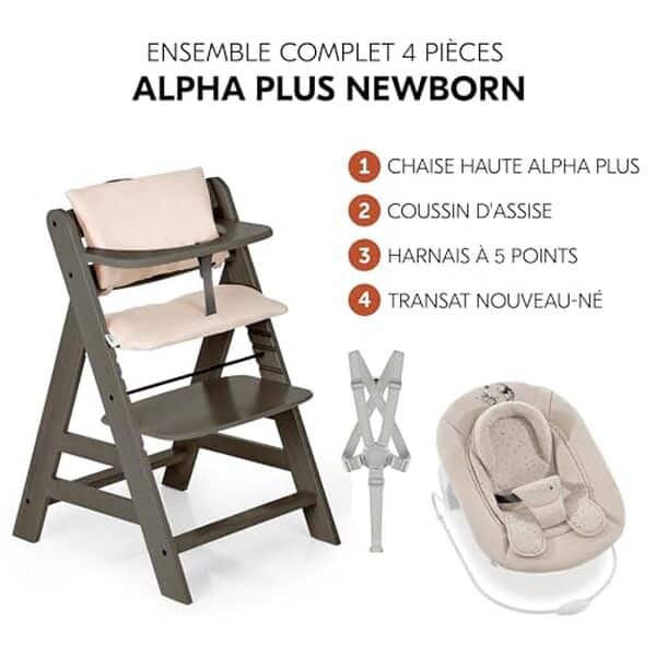 Découvrez notre analyse détaillée de la chaise haute évolutive hauck Alpha Plus Newborn Set : confort, sécurité et évolutivité au rendez-vous pour accompagner la croissance de votre enfant.