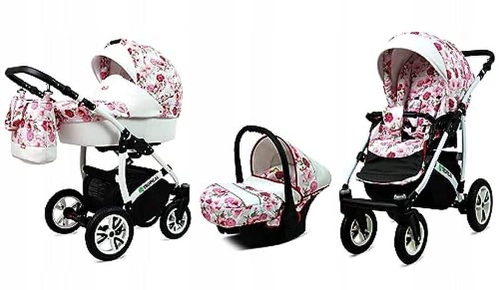Test de la poussette combinée BabyLux® 3 en 1 tropical