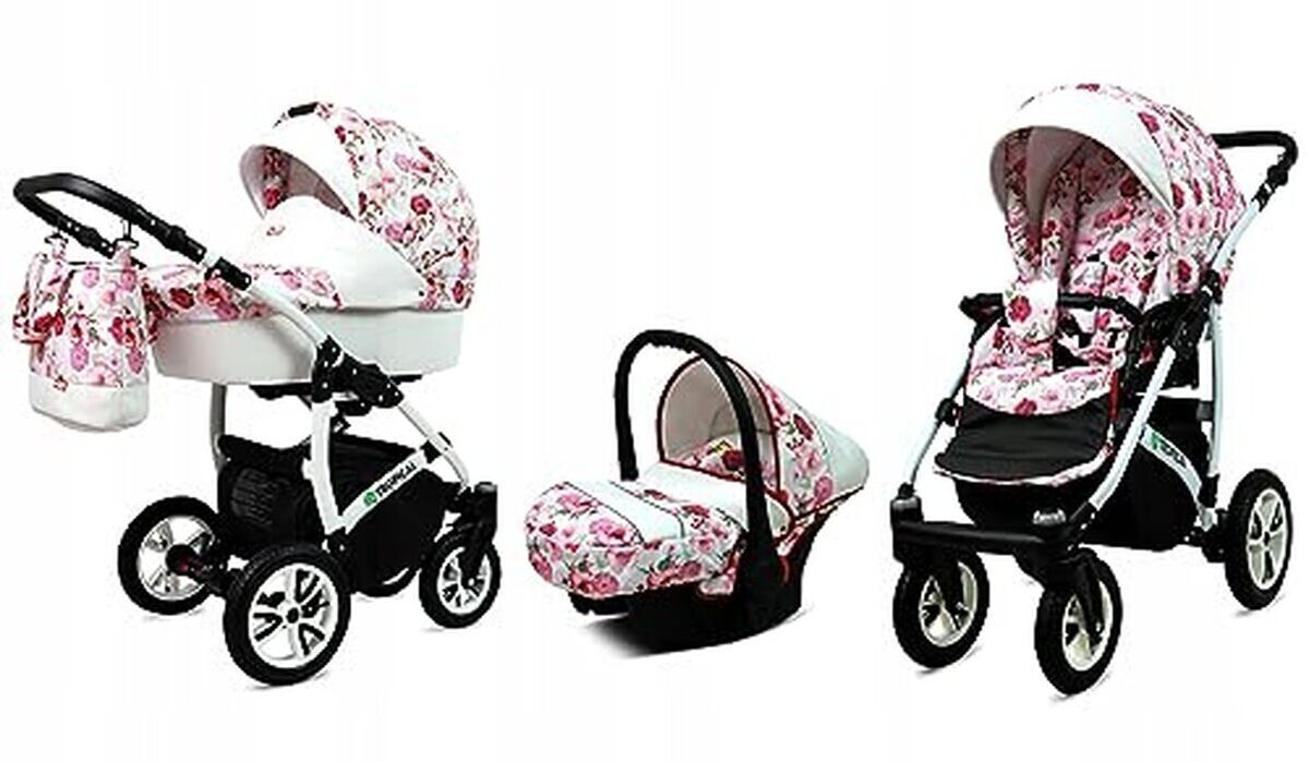 Test de la poussette combinée BabyLux® 3 en 1 tropical